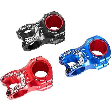 Potence de vélo de descente VTT CNC ultra-légère creuse 50 mm courte potence 31,8/35 Riser-bleu (1/3)