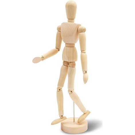Model Ornaments Home Decoration Movable Joints Wooden Manikin for Table Shelf Bedside Table (1/5)