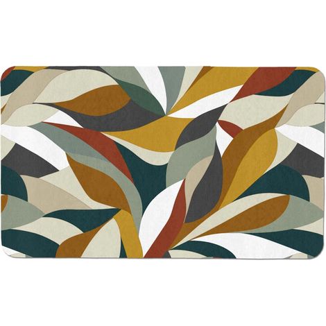 Tapis de Cuisine Mousse "Swan" "Swan" 45x75cm Jaune (1/2)