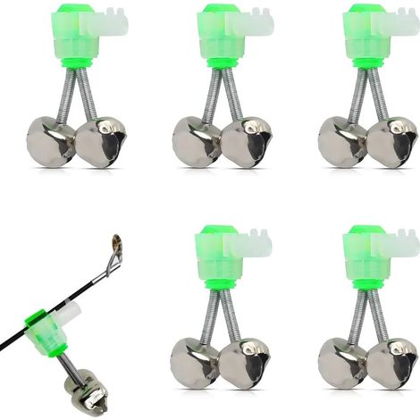 piezas de campanas anticaída para anunciar picadas, ideales para pesca en el mar, pesca libre y accesorios para cañas de pescar. (1/5)
