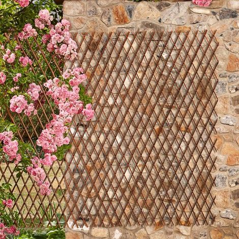 Extendable Willow Trellis - Natural Garden Expanding Plant Support, Weather Resistant (180 x 60cm Pack of 2) (1/4)