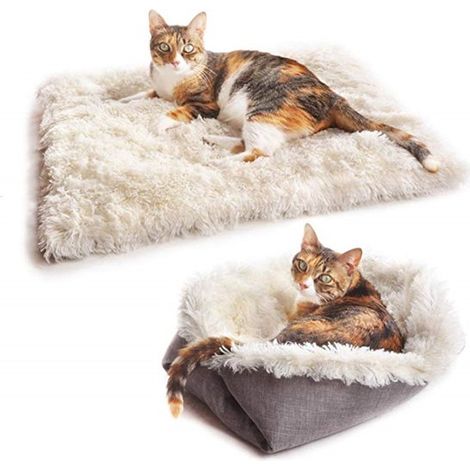 Letti per gatti, letti per cani di piccola taglia, tappetini autoriscaldanti per gatti e cani, cuscini per animali domestici lavabili, caldi e soffici, cuscini rilassanti, noi (1/5)