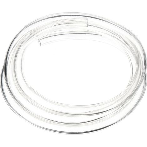 Tube en PVC 10mm ID x 16mm OD x 3 mm Épaisseur, Tuyau Aquarium, Tube en PVC Transparent de 2m de Long, Tuyau D'Eau en Plastique Léger et Flexible pour L'Aquaponie (1/5)
