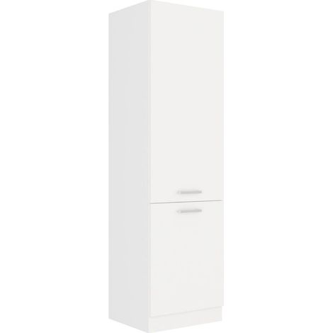 EKO White Hochschrank 60 cm Weiss matt Küchenzeile Küchenblock Küche Einbauküche (1/3)