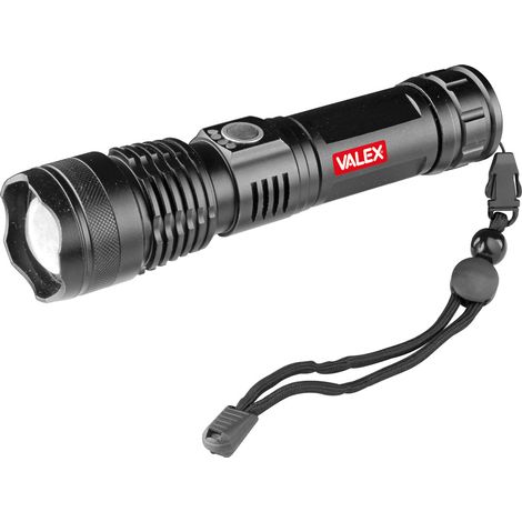 Torcia LED 1100 lumen batteria Litio ricaricabile USB 1152252 VALEX