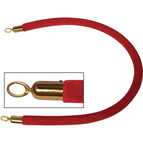 Corde rouge de barrière 1,50 m - Bolero