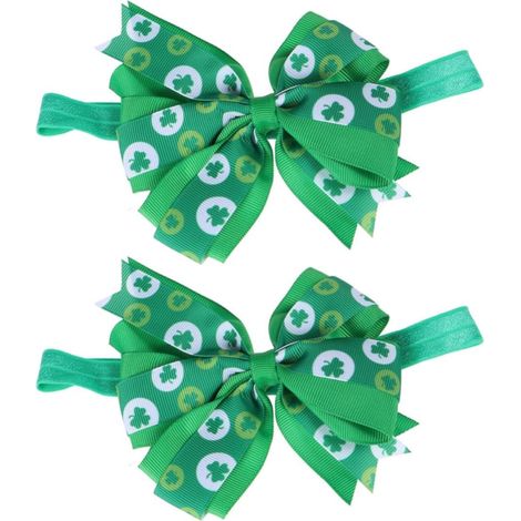 2-Piece St. Patrick's Day Headband with Clover Knot (1/5)