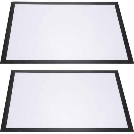 Lot de 2 Sets de Sets de Cadres Magnétiques Auto-adhésifs en Plastique, Cadre Photo Créatif pour Affichage Mural, Support pour Peintures à L'huile et Planning, Design Élégant (1/5)