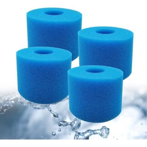 4 pièces Filtre Spa Éponge Filtrante pour Type S1, Remplacement Lavable pour Outil de Nettoyage de Cartouche de Cartouche de Papier Filtre de Type S1, 7,2 x 10,8 x 10,8 cm (1/5)