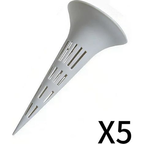 Aérateur de Terre pour Plantes 12,4 × 6,2 cm – 5 Pièces Ventilation du Sol, Drainage et Contrôle des Racines pour Pots et Jardinage (1/5)