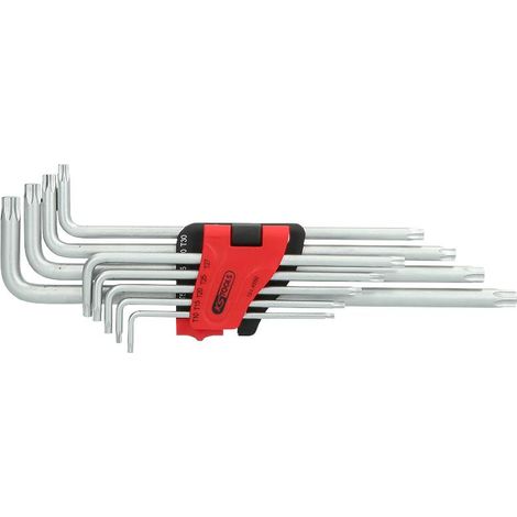 KS Tools Set di chiavi a brugola extra lunghe TORX® 9 pezzi (1/4)