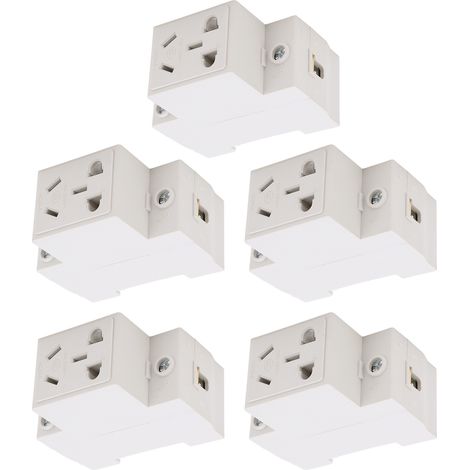Prise électrique 5 trous 250V, matériau durable, socles stables et sûrs, prise modulaire industrielle robuste AC30-105 (1/5)