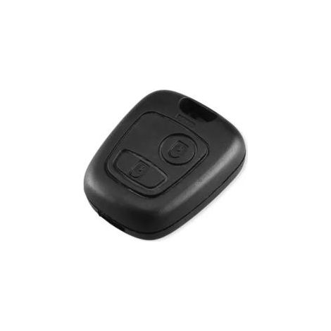 Coque de Clé Compatible Peugeot 206, 106, 306, 307, 2 Boutons, sans Lame