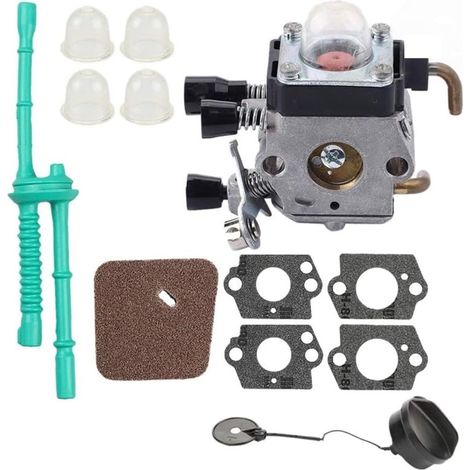 pour débroussailleuse Stihl FS45C FS45L FS55C FS55T FC55 KM55R HL45 Pièce de rechange avec joint Filtre à air Conduite de carburant Ajustement précis Installation facile