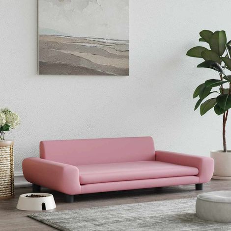 vidaXL Lettino per Cani Rosa 100x54x33 cm in Velluto