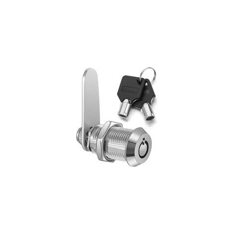 serrure à came tubulaire à filetage, serrure à cylindre verrou de sécurité pour barillet boîte aux lettres pour porte, tiroir, placard, boîte aux lettres avec clés identiques (1, 25mm)
