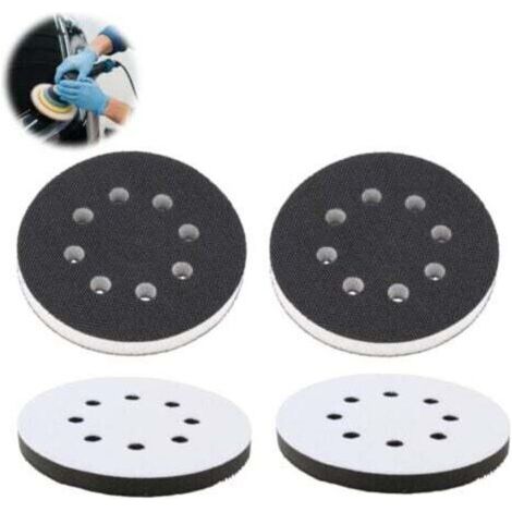 Tampon Interface 125mm 4 Pièces en Mousse Souple avec Fond Auto-Agrippant pour Polisseuses Pneumatiques et Électriques (1/4)
