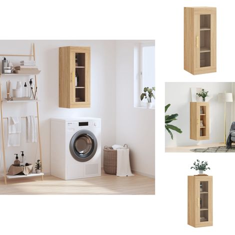 Sideboards - Living Wandschrank Sonoma-Eiche 34,5x34x90 cm (1/5)