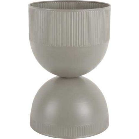 Cache pot en métal réversible Tonar Gris - M (1/4)