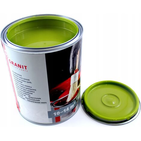 Vernice verde Claas, lattina da 1 litro, per mietitrebbie e trattori. (1/2)
