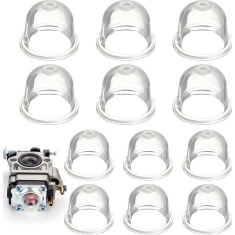12 PièCes Poire D'AmorçAge Debroussailleuse, 22mm/19mm Pompe Amorcage Debroussailleuse, pour Tondeuse, Machine de haie,Scie à Essence, (1/2)