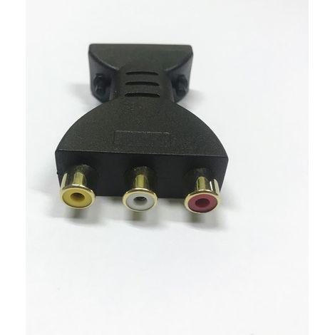 Audio - Convertidor de vídeo HDMI a RCA Adaptador HDMI a AV Sincronización en rojo, blanco y amarillo (1/3)