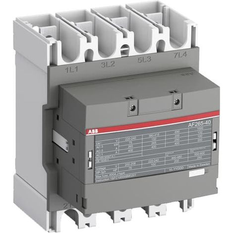 CONTACTEUR AF 400A AC1-4P-24…60VAC/DC-CAGES 1SFL547102R1100 ABB H050377