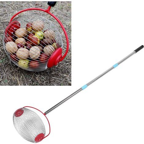 Stainless Steel Nut Roller Gatherer, 44.7 inches, 3 Sections, Multifunctional Acorn Picker, Top Roller for Pecans and Outdoor Nuts L (1/5)