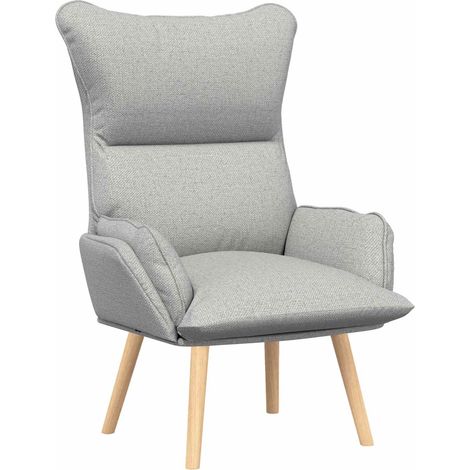 Fauteuil relax Fauteuil Gris nuage 69 x 74 x 93 cm Tissu et Contreplaqué (1/5)
