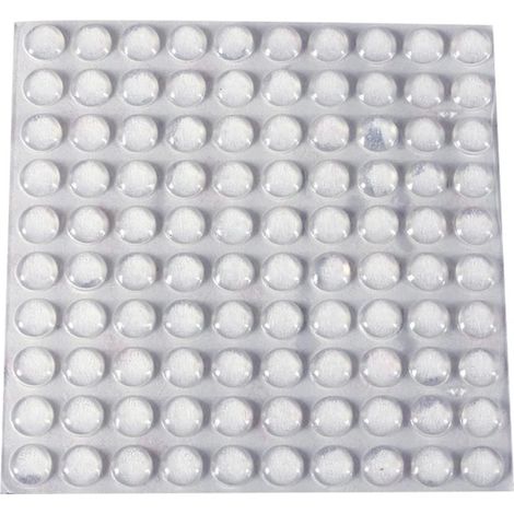 100 patins en caoutchouc autocollants, butoirs semi-circulaires transparents, amortisseurs de porte (1/3)