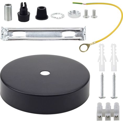 Kronleuchter-Baldachin-Set – 4,7 Zoll, Schwarz, für Anhänger und Kronleuchter