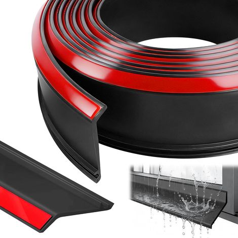 Profil Goutte D'eau Déflecteur De Pluie Porte 4M Flexible Protection Pluie Barrière D'étanchéIté Pour Appui De Fenêtre Bande De Joint de Garage