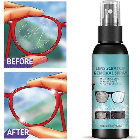 Spray anti-rayures pour verres de lunettes et pare-brise, liquide de réparation 100 ml (1/4)