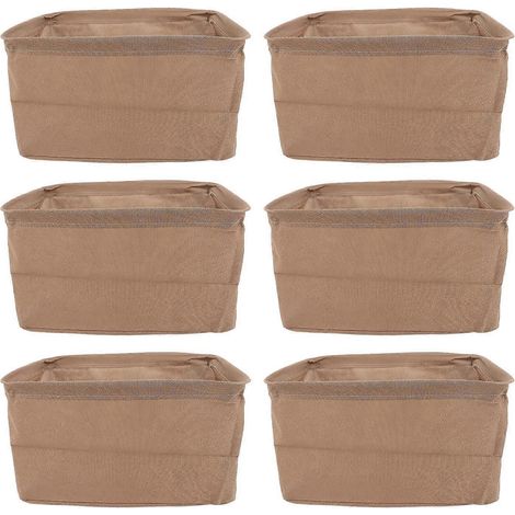 6-teiliges Kleideraufbewahrungsbox-Set aus dickem Stoff, faltbar, ideal für Kleiderschrank und Garderobe.