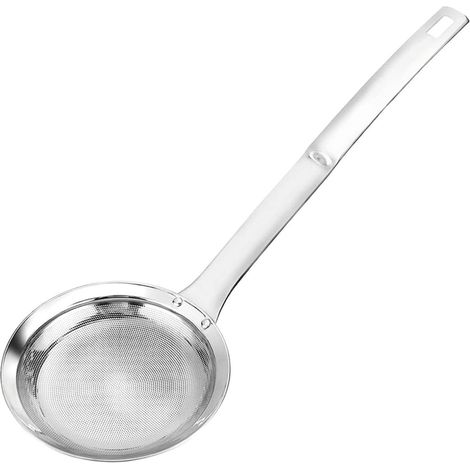 3 pièces Écumoire en acier inoxydable, mailles fines, fondue chinoise, filtration alimentaire, cuisine professionnelle et familiale (1/5)