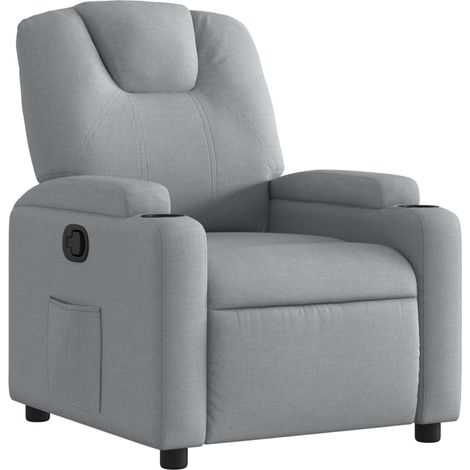 Maison Exclusive - Relaxsessel Hellgrau Stoff