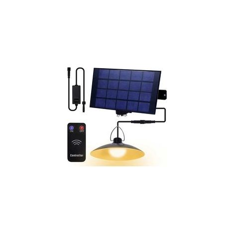 Solar-Hängeleuchte für den Außenbereich mit Fernbedienung, IP65 wasserdicht, LED, für den Garten (1 Leuchte). - Crezuo