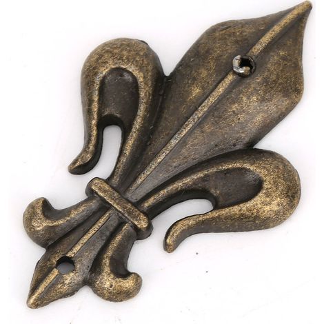 Ensemble de 10 protections d'angle en alliage de zinc bronze antique pour boîtes à bijoux/albums photo/livres (S 45x28mm)