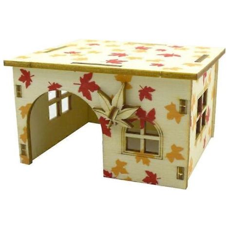 Versteck für Hamster, Ratten, Rennmäuse, zweistöckige Villa für Kleintiere - K-Aktivitätshaus (1/5)