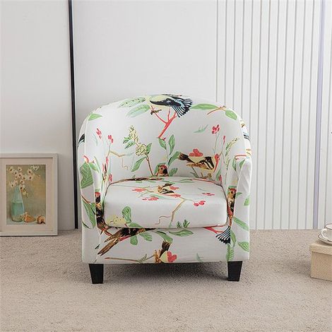 Funda elástica para sillón, Funda resistente para sillón (incluye funda para cojín de asiento), Funda antideslizante para asiento tipo butaca (1/5)