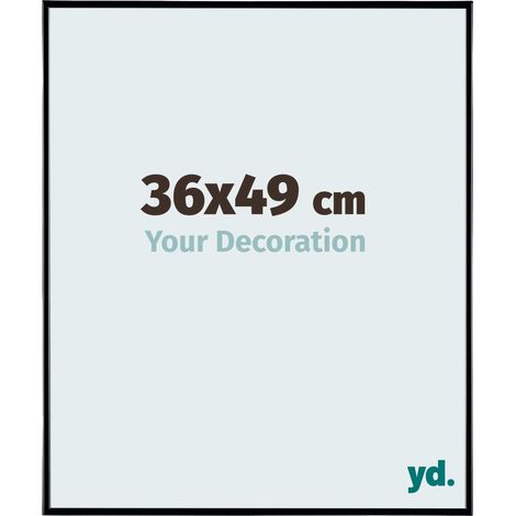 yd. - Cadre photo 36x49 - Noir Brillant - Plastique - Evry