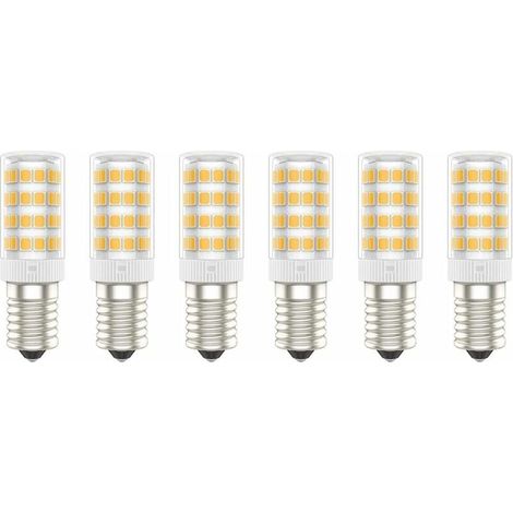 Ampoules LED E14, 5W (Équivalent à 50W), Blanc Chaud (3000K), AC220-240V, Sans Scintillement, Non Dimmable, 300 Lumens, IRC80, Pack de 6 - (Blanc Chaud, 5W) [Classe énergétique A+]-LIAIKI (1/5)