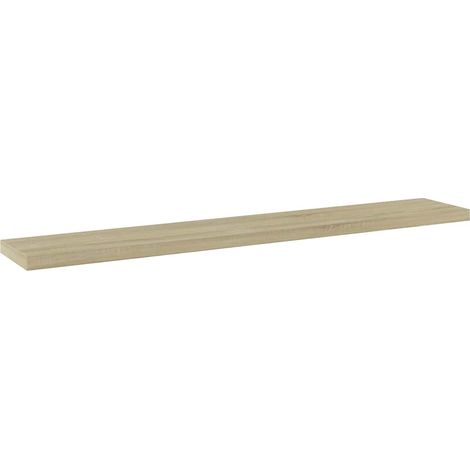 vidaXL Estante estantería 4 uds contrachapada roble Sonoma 60x10x1,5cm (1/2)