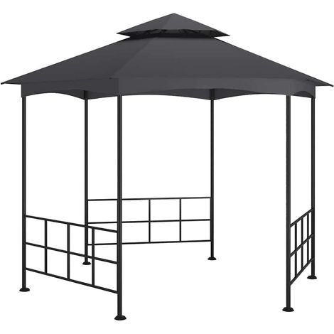 vidaXL Belvédère avec parois 3,1x2,7 m Anthracite (1/5)