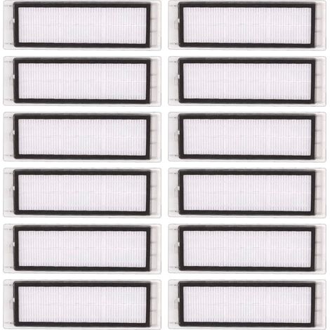 Lot de 12 Filtres HEPA Roborock S6 S5 S4 Max S50 S65 E4, Rechange, 99,9 %, Moteur Protégé, Installation... (1/5)