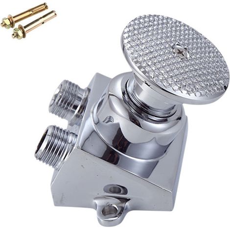 Moderne Pied Lien Robinet, pédale Food Factory Lavabo Taps Hôpital Valve Pédale Robinet d'eau Froide Pédale Simple Robinet de cuivre du Corps Commutateur, Ensoleillé (1/5)
