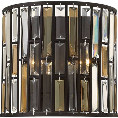 Elstead Gemma - 2 Licht Innenwandleuchte Vintage Bronze, E14 (1/4)