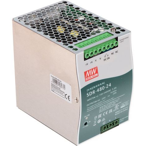 ALIMENTATORE SWITCH MEAN WELL SDR-480-24