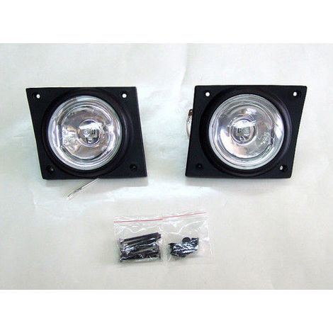 Neues Set zum direkten Austausch, Halogene mit Gittern und LED‑Lampen, Nebelscheinwerfer für Fiat Fiorino (FIAT FIORINO),