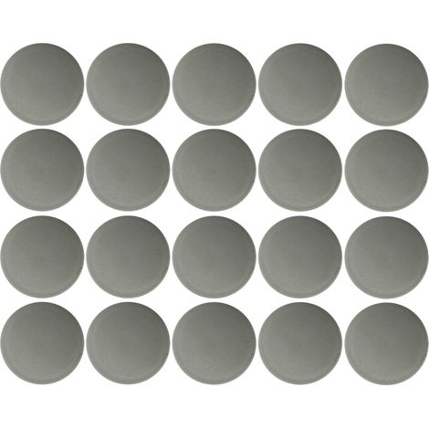 20x Cache vis capuchon torx T25 Protection Bouchon Recouvrement Meuble, gris 7042